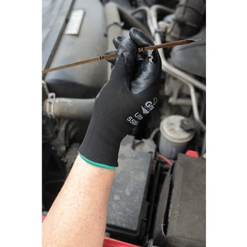 Global Glove Gripster Ultra-Lite B550 Negro 9 Nailon Guantes de trabajo - acabado Áspero - 550b sz 9
