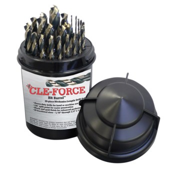 Imágen de Cle-Force Barril De Brocas 1620 135° Corte de mano derecha Acero de alta velocidad Heavy-Duty Taladro de longitud de mecánico C69384 (Imagen principal del producto)