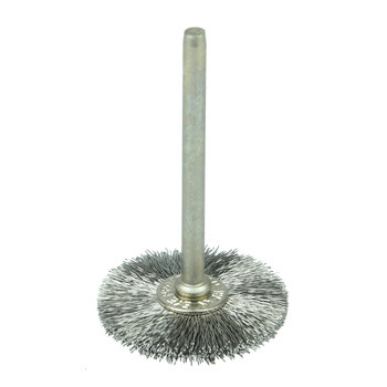 Weiler 26017 Cepillo de rueda - Rizado Acero inoxidable cerda