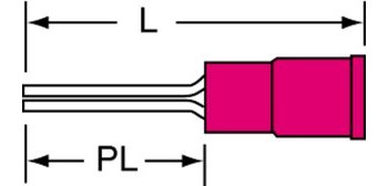 Imágen de 3M Scotchlok - MNG18-47PX-A Terminal de clavija de agarre de aislamiento (Imagen principal del producto)