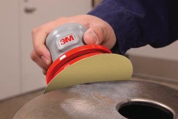 3M Hookit Recubierto Óxido de aluminio Amarillo Disco de velcro - Óxido de aluminio - 6 pulg. - P500 - Extrafino - 55536