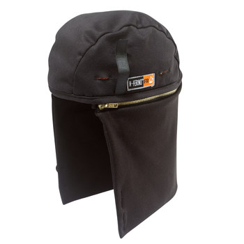 Ergodyne N-Ferno 6885 Negro Banox FR3 Algodón Banox FR3 Algodón Cubrecabeza para clima frío - Velcro - 720476-16885
