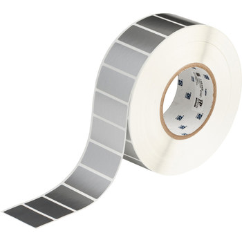 Brady THT-17-8591-3-SL Rollo de etiquetas troqueladas para impresoras - 2 pulg. x 1 pulg. - Poliéster - Plateado - B-8591