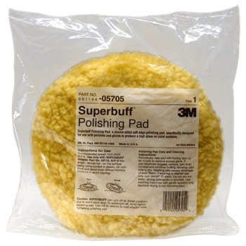 3M Superbuff 05705 Lana Almohadilla de pulido - 9 pulg. Dia