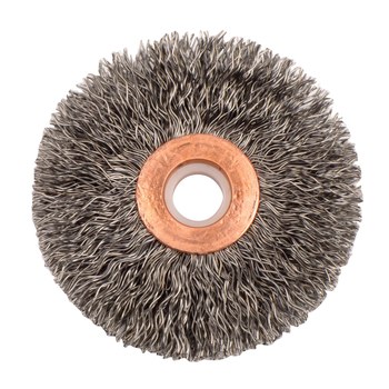 Weiler 15523 Cepillo de rueda - Rizado Acero cerda
