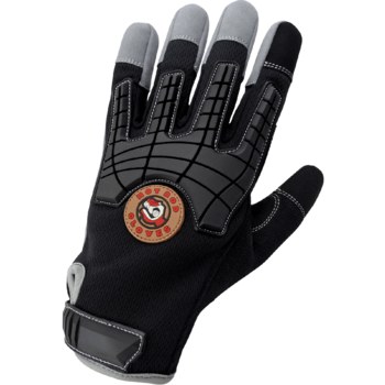 Global Glove Hot Rod Gloves HR8200 Gris/Negro Grande Cuero sintético Sintético Cuero sintético Guantes de mecánico - 810033-29086