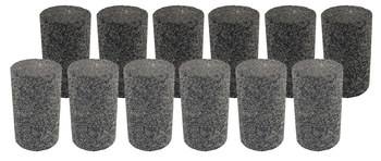 Weiler Tiger Zirc Zirconia Alumina Enchufe abrasivo - 1 1/2 pulg. longitud - Agujero Central UNC de 5/8-11 - 68320