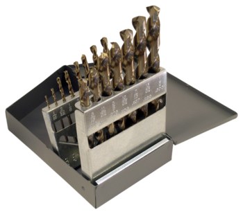Imágen de Cle-Line 1802 135° Corte de mano derecha Acero De Alta Velocidad M42-Cobalto Del 8% Heavy-Duty Juego de taladro de longitud Jobber C21112 (Imagen principal del producto)