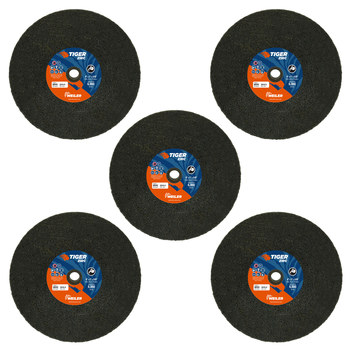 Weiler Tiger Zirc Rueda de enganche portátil 68345 - Tipo 1 (recto) - 8 pulg. - Alúmina-zirconia - 16 - O