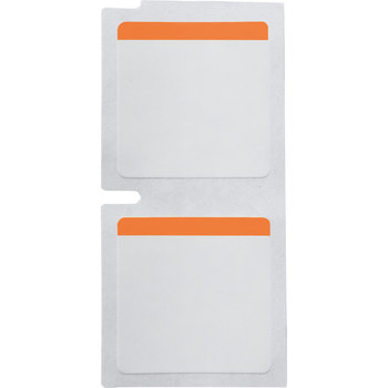 Brady M5-49-494-OR Etiquetas de color - 1 pulg. x 1 pulg. - Poliéster - Negro sobre naranja, blanco - B-494