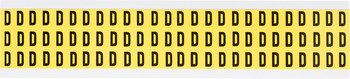 Imágen de Brady 34 Series Negro sobre amarillo Interior Paño de vinilo 34 Series Carta 3410-D Etiqueta en forma de letra (Imagen principal del producto)