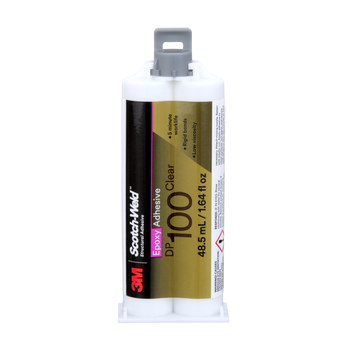 3M Scotch-Weld DP100 Transparente Adhesivo epoxi - Base y acelerador (B/A) - 48.5 ml Cartucho doble - 08994