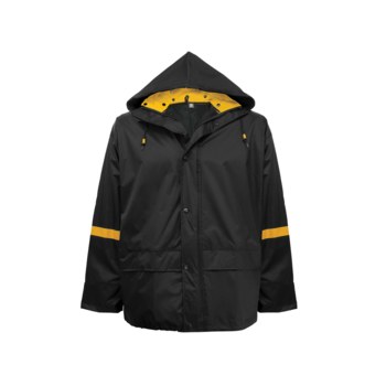 Global Glove FrogWear R6400 Traje de lluvia R6400-L - tamaño Grande - Negro con amarillo - 02547
