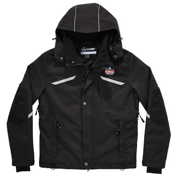 Ergodyne N-Ferno 6466 Chaqueta para condiciones frías 41114 - tamaño Grande - Nailon - Negro