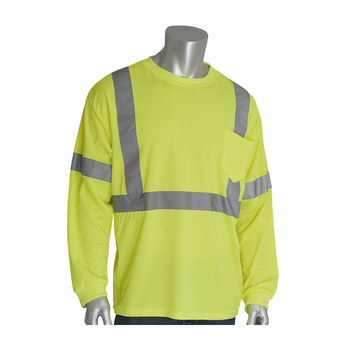 Imágen de PIP 315-1350FR Amarillo lima Algodón Camisa de alta visibilidad (Imagen principal del producto)