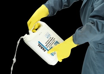 Ansell AlphaTec 87-198 Amarillo 7 Látex No compatible Guante resistente a productos químicos - Longitud 12 pulg. - 076490-85749