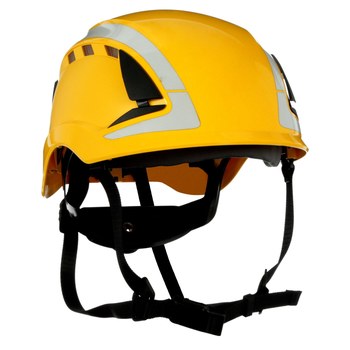 3M SecureFit X5000 X5002VX-ANSI Amarillo Plástico Casco - Suspensión 6 puntos - Ajuste Trinquete - 076308-94292
