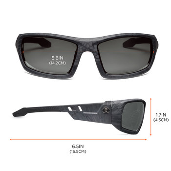 Ergodyne Skullerz ODin-TY Lentes de seguridad lente Humo - Marco completo - 720476-50530