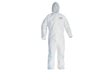 Kimberly-Clark Kleenguard A40 Blanco Mediano Laminado de película microporosa Overoles desechables para trabajo y uso general - 036000-44322