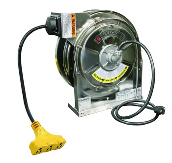 Imagen de Reelcraft Industries LS 5445 123 9 LS 5000 45 pies Plateado Acero inoxidable Carrete de cable (Imagen principal del producto)