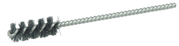 Weiler Acero Espiral simple Cepillo en tubo - 3.5 pulg. longitud - Diámetro 3/8 pulg. - Diámetro de la cerda 0.004 pulg. - 21073