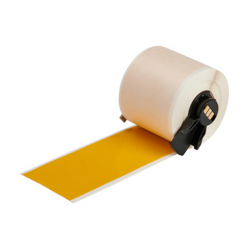 Brady M610 M6C-2000-581-YL Rollo de etiquetas para impresora - 2 pulg. x 50 pies - Vinilo - Amarillo - B-581