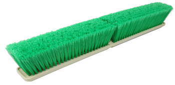 Weiler Perma-Sweep 421 Cabezal de escoba a presión - 18 pulg. - Poliestireno - Verde - 42163