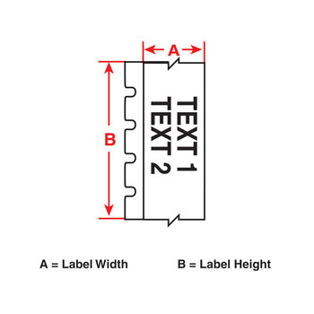 Brady 21-750-403M Cartucho de etiquetas para impresora - 0.75 pulg. x 21 pies - Papel - Blanco - B-403