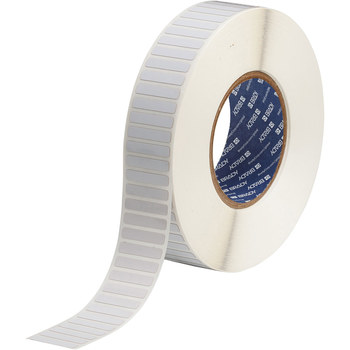 Brady 150843 Rollo de etiquetas troqueladas para impresoras - 1.25 pulg. x 0.25 pulg. - Poliimida - Blanco - B-777