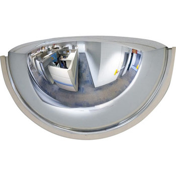 Brady Interior/exterior Plástico Medio domo Espejo de seguridad 86342 - 18 pulg. Diámetro total - 754476-86342