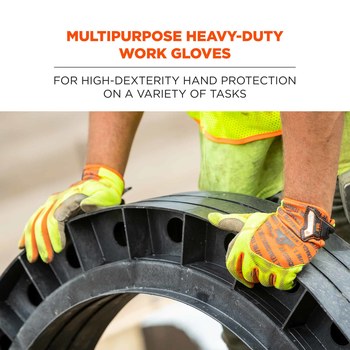Ergodyne ProFlex 812 Lima Grande Sintético Guantes de trabajo - 720476-17274