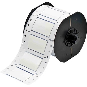 Brady PermaSleeve B33D-750-2-344 Funda de impresora troquelada - 2 pulg. x 1.25 pulg. - Blanco - B-344