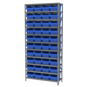 Imagen de Akro-mils AS1279080 Shelfmax 6500 lb Ajustable Azul Gris Revestido en polvo Acero 22 ga Abierto Ajustable Sistema de estantería fijo (Imagen principal del producto)