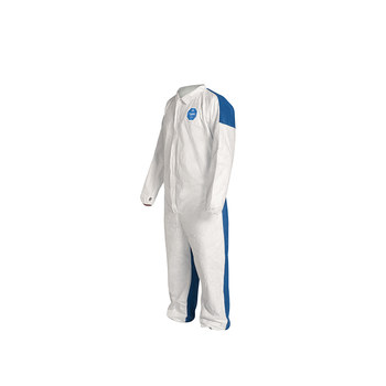 Dupont Tyvek Overoles resistentes a productos químicos 400 D TD125SWBLG0025CM - tamaño Grande - Azul/Blanco - td125s lg