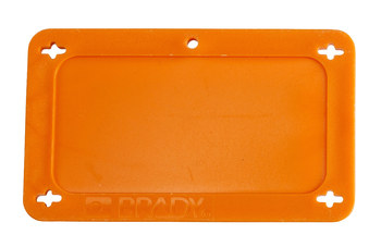 Imágen de Brady Naranja Rectángulo Plástico 87694 Etiqueta en blanco para válvula (Imagen principal del producto)