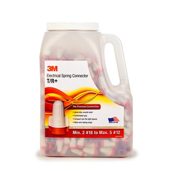 3M T/R+JUG Rojo/tostado Conector de cable - Conector de alambre - 54455