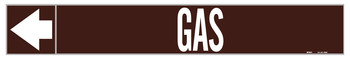 Imágen de Brady Pipe Markers-To-Go Blanco sobre marrón Vinilo 109004 Marcador de tubería autoadhesivo (Imagen principal del producto)