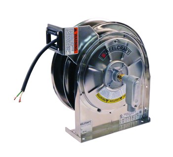 Imagen de Reelcraft Industries LS 5425 123 X LS 5000 25 pies Plateado Acero inoxidable Carrete de cable (Imagen principal del producto)