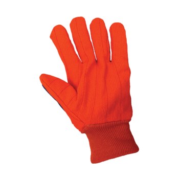 Global Glove Naranja Universal Algodón/Poliéster Guantes de trabajo - Pulgar tipo ala - c18ocpb