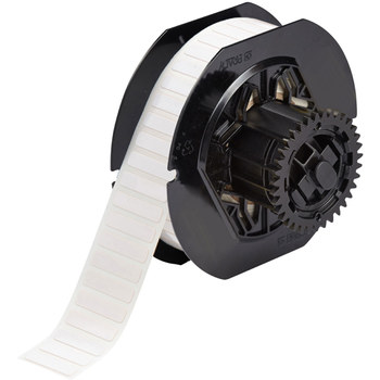 Brady UltraTemp B33-103-717 Rollo de etiquetas troqueladas para impresoras - 1.2 pulg. x 0.25 pulg. - Poliimida - Blanco - B-717