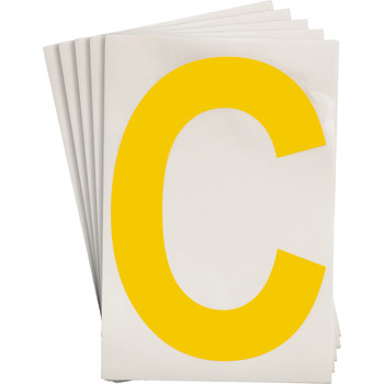 Imágen de Brady Toughstripe Amarillo Interior Poliéster Carta 121708 Etiqueta en forma de letra (Imagen principal del producto)