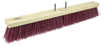 Weiler Pro-Flex 446 Cabezal de escoba a presión - 24 pulg. - Polipropileno - Granate - 44604