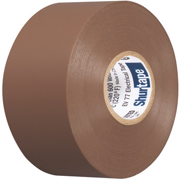Shurtape Marrón Cinta eléctrica - 3/4 pulg. Anchura x 66 pies Longitud - 7.0 mil Espesor - shurtape 104705