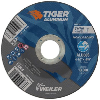 Rueda de corte 58205 - 4-1/2 pulg - Óxido de aluminio - 60 - S