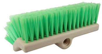 Weiler 446 Cepillo para fregar de dos niveles - Nailon - 10 pulg. - Verde - 44693