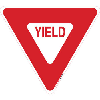 Imágen de Brady B-120 Poliéster reforzado con fibra de vidrio Triángulo Inglés Carteles de alto, control de tráfico y pancartas 75062 (Imagen principal del producto)