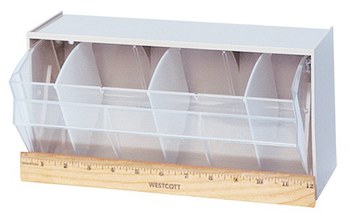 Imagen de Quantum Storage QTB410GY Gris Revestido en polvo Plástico Apilable Gabinete Gaveta Inclinable (Imagen principal del producto)