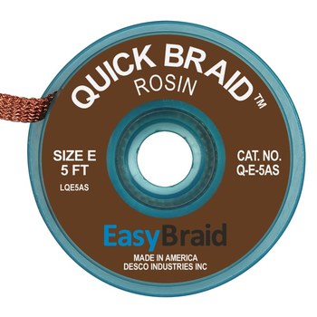 EasyBraid Q-E-5AS Trenza Desoldadora - 0.125 pulg. x 5 pies - easybraid q-e-5as