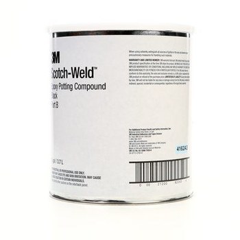 3M Scotch-Weld 270 Base y acelerador (B/A) Compuesto de encapsulado y condensación Negro Pasta 1 gal - Proporción de mezcla 1:1 - 82263