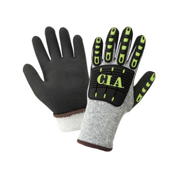 Global Glove Vise Gripster C.I.A. CIA300INT Blanco/azul Grande Tuffalene Guantes resistentes a cortes - cia300int lg
